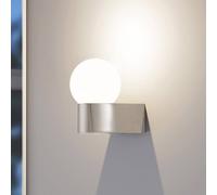 Molto Luce Lanu Aplique para exterior redondo, cromo, aluminio/vidrio