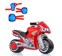 Moto correpasillos Molto Cross Premium Roja + Protecciones Azules