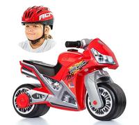 Moto correpasillos Molto Cross Premium Niño + Casco Rojo MLT