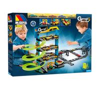 MOLTO | Parking Infantil de 4 Plantas con Accesorios y Pista Exterior, Parking Coches Juguete, Pista de Coches de Juguete, Juguetes Niños + 3 Años, Garaje Coches