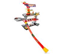 MOLTO | Parking de Juguete Downtown 3 Plantas - Estación de Servicio, Elevador, Lavadero - Parking Infantil con Rampa de Alta Velocidad