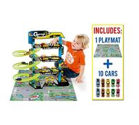 MOLTO | Parking Infantil de 4 Plantas con Accesorios, Coches Juguete, Pista de Coches de Juguete, Incluye 10 Coches y Tapiz de Juego, Juguetes Niños + 3 Años, Garaje Coches