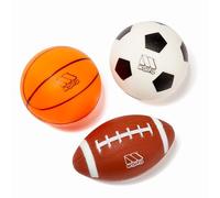 MOLTO | Set de Pelotas de Deporte Moltó | Conjunto de 3 Piezas para Niños | Juguetes de Fútbol, Baloncesto y Rugby | Desarrollo de Habilidades Deportivas