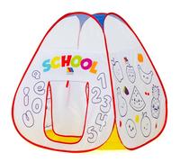 MOLTO - Tienda de Campaña Infantil Pop-Up Learn & Paint, Tienda para Pintar y Aprender Vocales, Números y Animales, Incluye Rotuladores Borrables con Agua. + 3 Años