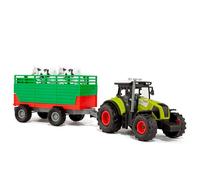 MOLTO | Tractor Infantil con Remolque, Luces y Sonidos Molto Farm - Juguete Educativo con 2 Vacas de Juguete - Efectos Realistas de Motor y Bocina