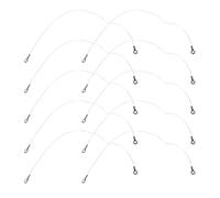 MOLUCKFU 10 Alambres de Acero Inoxidable para Cortafiambres y Cortadores de Pasteles Repuestos para Rebanadora de Queso Corte Preciso Uso Doméstico y Profesional 10 Piezas