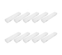 MOLUCKFU 10 piezas Caja Organizadora Transparente para Viaje con Gancho Colgante Estuche Multiusos para Cepillos de Dientes y Pasta Almacenamiento Portátil para Baño y Escuela