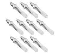 MOLUCKFU 10 piezas Pinzas de Acero Inoxidable para Pelar Ojos de Piña Herramienta de Cocina Resistente para Cortar Piña Natural Práctica y Fácil de Limpiar