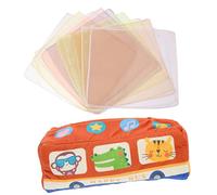 MOLUCKFU 1juego Juguete De Caja De Tejidos Sensoria Para Bebés Ejercicio De Dedos y Actividades Sensoriales Incluye Pañuelos Para Estimulación Temprana y Reconocimiento De y Animales
