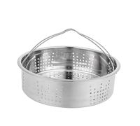MOLUCKFU 1Pieza Cesta Vaporera Inoxidable con Asas Estante para Cocinar al Vapor para Arroz Verduras y Pescado y Duradera
