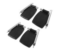 MOLUCKFU 2 pares Reposapiés Aplicables para Silla de Ruedas con Placa y Soporte Plegable Resistente para Uso Diario y Transporte