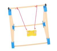 MOLUCKFU 2 Piezas Columpio Miniatura para Casa de Muñecas Accesorio DIY Fácil de Montar Decoración Versátil para Jardines de Hadas y Parques Miniatura