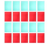 MOLUCKFU 20 Piezas Filtro Gel Corrección Luz PVC Transparente Rojo Verde para Enseñanza y Proyectos Ópticos