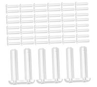 MOLUCKFU 200piezas Tapón De Goma Para Accesorios De Gafas Sin Mangas De Compresión De Plástico Transparente Accesorios De Fijación Para Gafas Para Protección De Patillas Actividades Al Aire