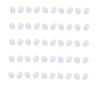 MOLUCKFU 25 Pares Almohadillas Para La Nariz De Gafas De Silicona Accesorios Para Gafas Antideslizantes