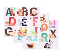 MOLUCKFU 26 Piezas Pegatinas de Letras EVA Educativas para Adhesivos de Alfabeto Inglés No Magnéticos para Decoración Infantil y Aprendizaje Habitaciones y Guarderías