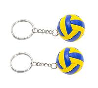 MOLUCKFU 2piezas Llavero De Voleibol Portátil De Adorno Deportivo Para Claves y Bolsos Accesorios Coloridos Para Amantes Del Voleibol