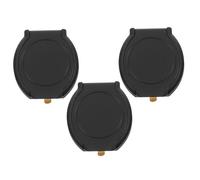MOLUCKFU 3 Fundas Protectoras Abs para Cámara de Portátil y Tableta Negro, Fácil Instalación y Función Anti-Hacking para Privacidad y Seguridad