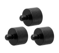 MOLUCKFU 3 Piezas Adaptador de Rosca para Micrófono y Trípode de Tornillos Metálicos Antideslizantes para Soportes de Mic Cámaras y Equipos de Grabación