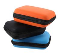 MOLUCKFU 3 Piezas Estuche Rígido para Discos Duros de Funda Protectora Resistente al Agua Bolsa Compacta para Almacenamiento y Accesorios Informáticos para Viajes y Oficina