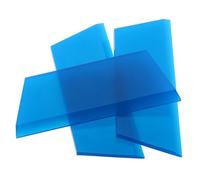 MOLUCKFU 3 Piezas Kit de Espátulas Profesionales para Vinilo de Coche Material de Tendón de Vaca Azul Raspador Versátil para Película de Tintado Protector Interior y Alisador para Puertas y