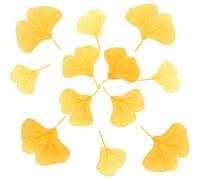 MOLUCKFU 300 Unidades Realistic Fall Ginkgo Leaves Artificial Foliage For Wedding Table Decor Garland Making Seasonal Faux Silk Leaves