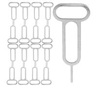 MOLUCKFU 300 Unidades Sim Card Tray Ejector Tool Pin para Sim Acero Inoxidable Extractor Seguro y Suave para Teléfonos Móviles Herramienta para Extracción y Desmontaje