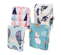 MOLUCKFU 4 piezas Bolsas de Almacenamiento para Compresas Sanitarias con Diseño Algodón Portátil para Viaje y Uso Diario