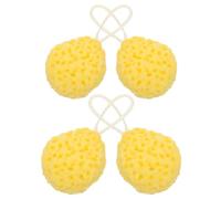MOLUCKFU 4 Piezas Esponjas de Baño Panal Suaves Esponjas Exfoliantes para Ducha Corporales Delicadas para Limpieza y Cuidado de Piel Sensible