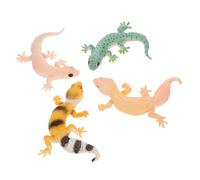MOLUCKFU 4 Piezas Modelo de Lagarto Realista de Plástico Figuras de Reptiles Simulados para Decoración de Jardín Juguetes Educativos para Accesorios de Enseñanza Temprana