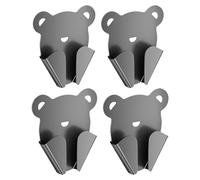 MOLUCKFU 4 Piezas Soporte de Tijeras Adhesivo de Pared Organizador Práctico para Cocina y Salón Soporte para Tijeras de Cocina Peluquería y Aula Color Gris Oscuro