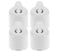 MOLUCKFU 4 Piezas Válvula de Seguridad Blanca para Eléctrica Aux, Juego de 4 Piezas de Repuesto Resistente a Altas Temperaturas, Accesorio para Control de Presión y Liberación de Vapor,