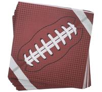 MOLUCKFU 48 Piezas Servilletas de Fútbol Estampado de Rugby Servilletas de Papel para Fiestas Deportivas Decoraciones para Fiestas de Rugby de Cumpleaños Restaurantes