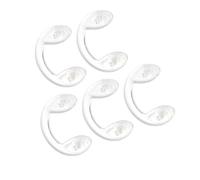 MOLUCKFU 5 Piezas almohadillas para el puente de la nariz para gafas lente reemplazo de almohadillas nasales para gafas para la nariz apretones Transparent