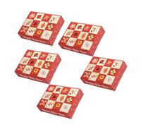 MOLUCKFU 5 Piezas Caja Vacía DIY para Lotería con Compartimentos Caja de Cartón para Regalos Originales Rifa para Dulces y Notas Fiesta de Año