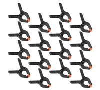 MOLUCKFU 50 Piezas Abrazaderas Resorte Plástico Clips Pesados para Fotografía Fondo Soporte Bricolaje Estudio Portátil y Resistente