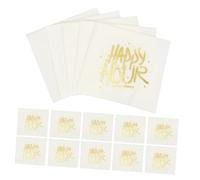 MOLUCKFU 50hojas Servilletas De Papel Desechables Decorativas De Unidades Para Fiestas Bodas y Eventos Impresión Brillante y Patrones Elegantes