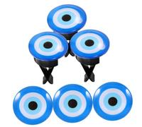 MOLUCKFU 6piezas Clips Aromáticos Para Salida De Aire De Coche Diseño Ojo Maléfico Accesorios De Ventilación Decoración Práctica y Estilizada Uso Coche Oficina