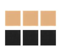 MOLUCKFU 6piezas Protectores Antideslizantes para Tacones Altos Adhesivos Silenciosos y Resistentes al Desgaste Almohadillas para Reparación y Suela Compatibles con Zapatos de Mujer Negro