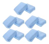 MOLUCKFU Almohadillas Aplicadoras de Pulido para Automóviles 10 Piezas Esponja Rectangular de Microfibra 12X8X3 CM Aplicador de Cera para Detalles Limpieza y Pulido de Vidrios