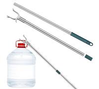 MOLUCKFU Barra Longitud Total 94cm de Acero Inoxidable Secar Ropa para Diseño de Horquilla y Bordes Lisos Varios Estilos Adecuado para Armarios y Balcones Varios Estilos