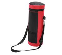 MOLUCKFU Bolsa de Mano para Vino 2l Roja de Tela Oxford Forro Aislante de Algodón Perlado Resistente al Calor para Picnic, Playa y Fiestas, Bolsa Térmica Portátil para Bebidas y Alimentos