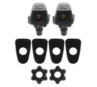 MOLUCKFU Boquillas Lavaparabrisas para Automóvil 2 Piezas, Boquilla Pulverizadora Ajustable de Nailon y Pp para Parabrisas Delantero, Spray en Forma de Abanico, Repuesto para Limpieza