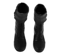 MOLUCKFU Botas Largas de Muñeca Bjd Estilo Militar Diseño de Inserción Directa Mini Zapatos para Cambio Fácil Accesorios para Escenas de Aventura y Navidad