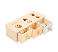 MOLUCKFU Caja de Madera Educativa Montessori para Juguete Interactivo de Motricidad Fina Desarrollo Habilidades Motoras y Coordinación Ojo-Mano Regalo Didáctico para Bebés y Pequeños