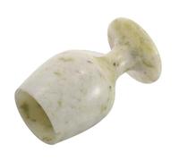 MOLUCKFU Cáliz Medieval de Jade Auténtico Copa Retro para Vino y Licor Vaso Vintage Estilo Renacentista para Bodas Ceremonias y Decoración Ritual