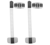 MOLUCKFU Cerradura para Puerta de Frigorífico y Congelador, 2 Piezas Adhesivo Fuerte, Protección Antipellizcos para Pequeños, Seguro para Puertas Cocina