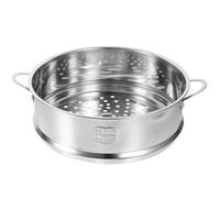 MOLUCKFU Cesta de Vapor de Acero Inoxidable 304 Reutilizable de 22 Cm Asas, Vaporera Multifunción Práctica para Cocinar Bollos al Vapor, Compatible Ollas y Vaporeras, Apta para