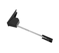 MOLUCKFU Cinta Métrica Metálica De Pared Retráctil 200 Cm Para Niños y Adultos Con Placa De Montaje, Alta Precisión, Material Abs y Hierro, Medidor De Altura Para Seguimiento De Crecimiento