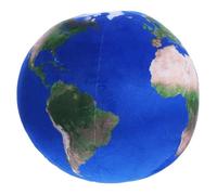 MOLUCKFU Cojín de Peluche Forma de Planeta Tierra 17 Cm, Almohada de Bola Planetaria Azul Claro, Almohada Acogedora Hogar, Cojín Decorativo Multifuncional para Sofá